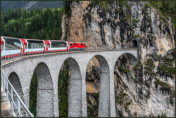 "Rail Rider" - Filisur, Switzerland (8x12 or 12x18)
