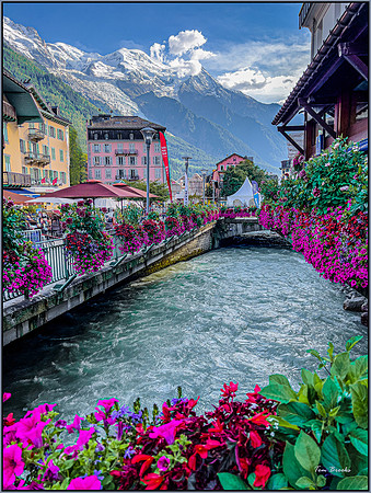 "River to Fame" - Chamonix-Mont-Blanc, France (12x16)