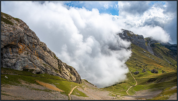 "Forecast Partly Cloudy" - Mt. Pilatus, Switzerland  (12x16)