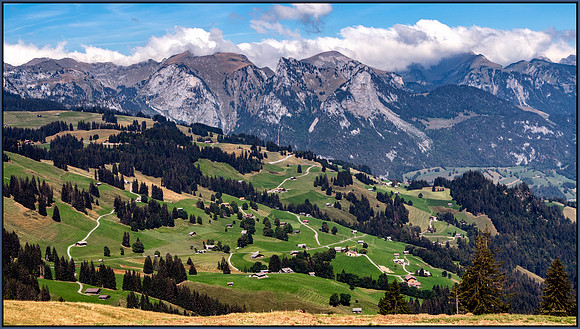 "Swiss Traffic Jam" - Zweisimmen, Switzerland  (9x16)