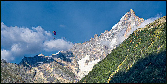 "A View from the Roof" - Chamonix-Mont-Blanc (12x24)